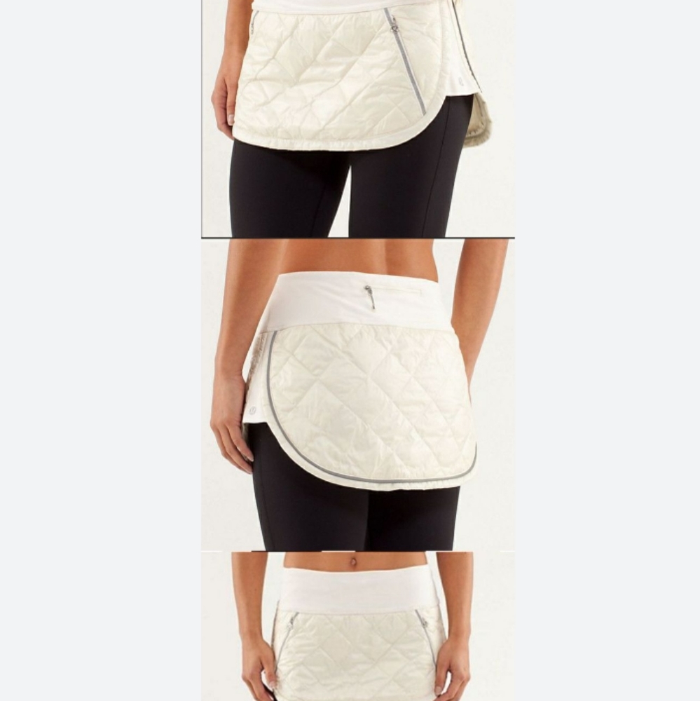 Lululemon hot cheeks skirt polar white women's size 6 rare